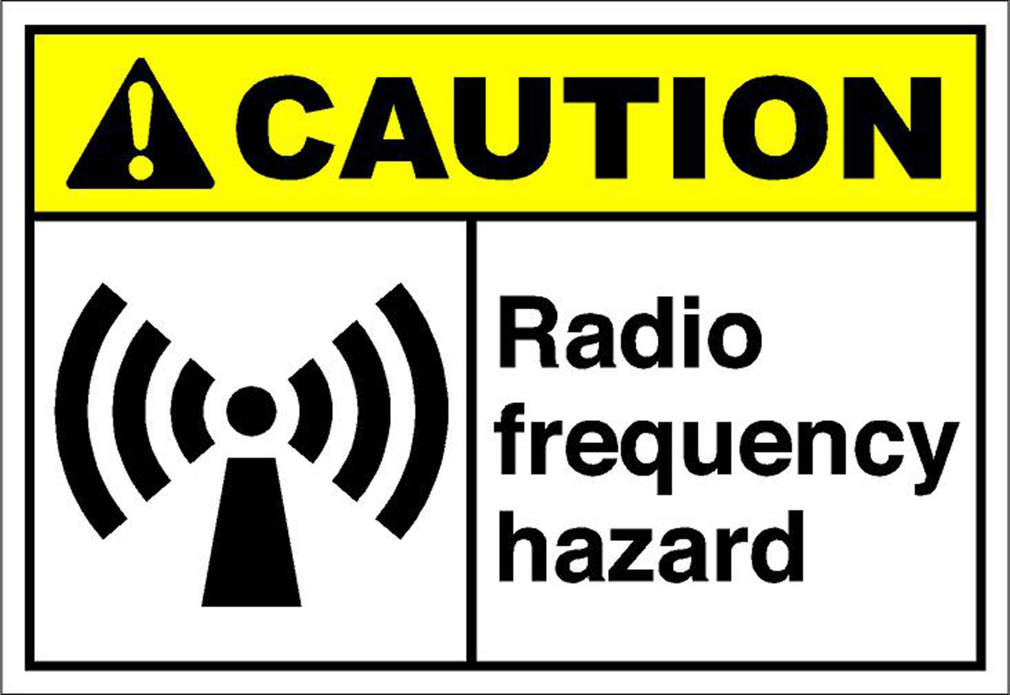 Radio Frequency Hazard Caution OSHA / ANSI LABEL DECAL STICKER eBay
