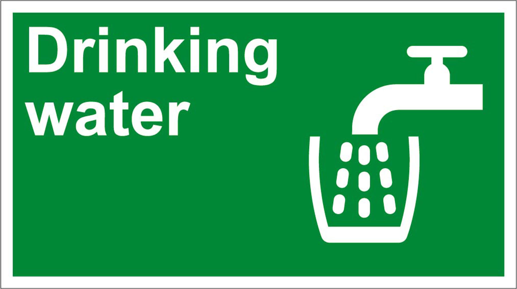 Drinking Water Safety OSHA / ANSI Aluminum METAL Sign eBay